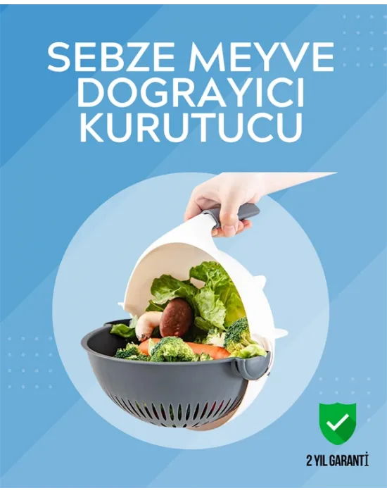 Süzgeçli Hazneye Sahip Çok Amaçlı Rende Ve Dilimleyici