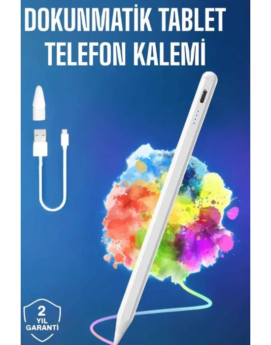 Tablet Kalemi İos Android Windows Uyumlu Yedek Uçlu Universal Çizim Kalemi