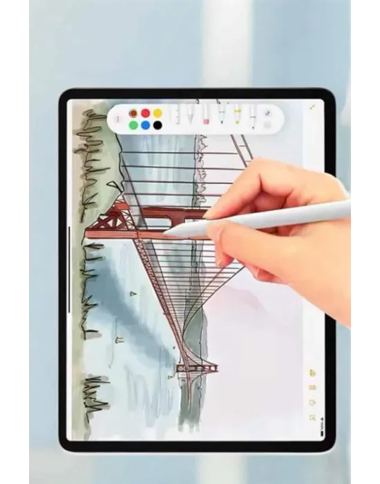 Tablet Kalemi İos Android Windows Uyumlu Yedek Uçlu Universal Çizim Kalemi