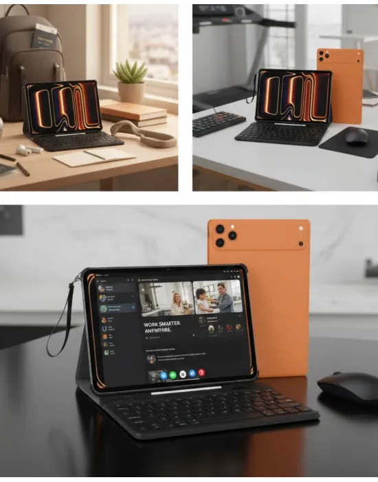 Tablet Pc Klavyeli Set Geniş Ekran Yüksek Depolama Ve Android Sistem