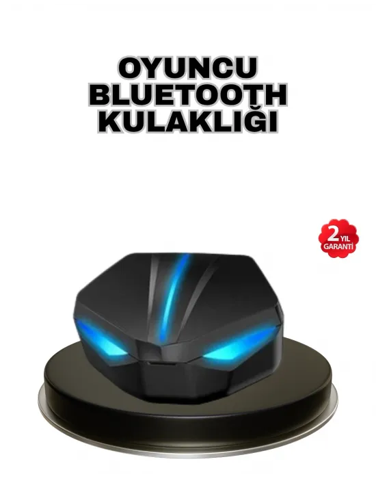 Tam Kablosuz Oyuncu Kulaklığı 5.0 Bluetooth Led Kontrollü