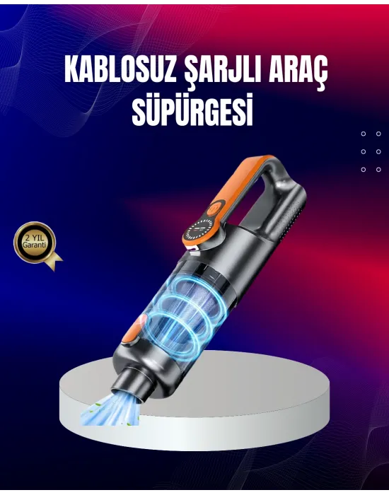 Taşınabilir Şarjlı El Süpürgesi Çok Yönlü Temizlik 5 Başlıklı Numaratör Hediyeli