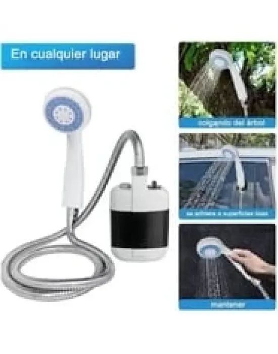 Taşınabilir Şarjlı Seyyar Duş Seti ( Pompa - Hortum - Duş Başlığı )