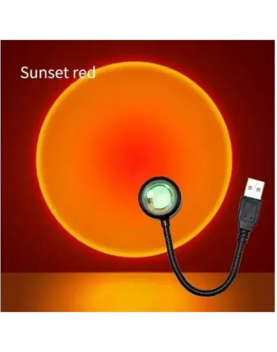Taşınabilir USB Sunset Gün Batımı Ambiyans Işığı Lamba