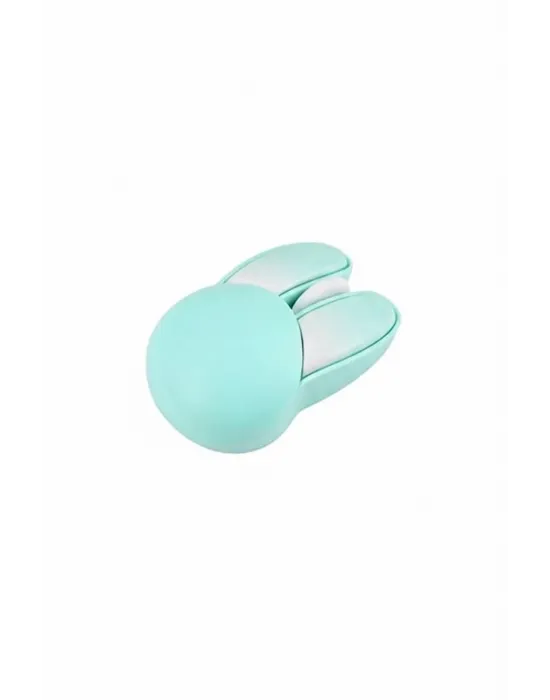 Tavşan Figürlü Kablosuz Mouse Pil Dahil Etiket Hediyeli Mavi