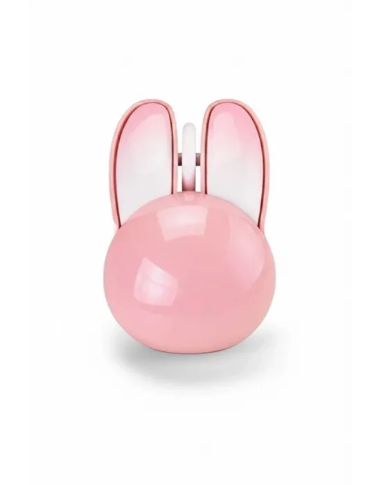Tavşan Figürlü Kablosuz Mouse Pil Dahil Etiket Hediyeli Pembe