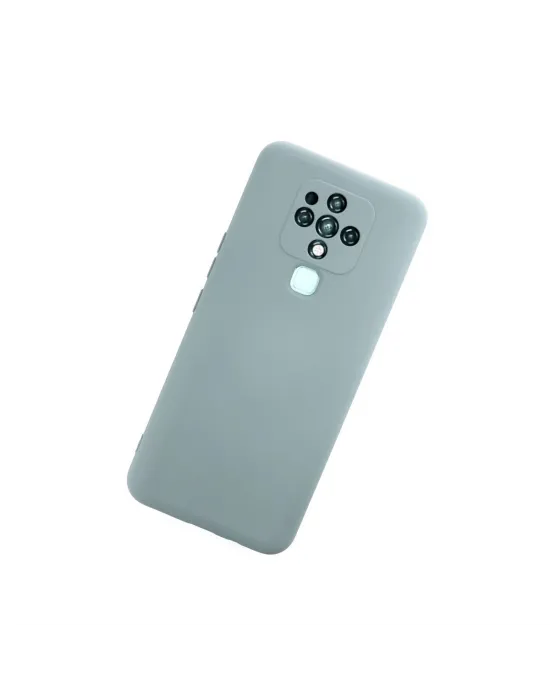Tecno Camon 16 Kılıf Nano İçi Kadife Silikon - Buz Mavisi