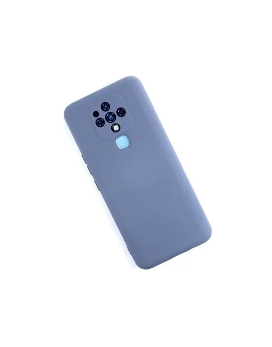 Tecno Camon 16 Kılıf Nano İçi Kadife Silikon - Gri