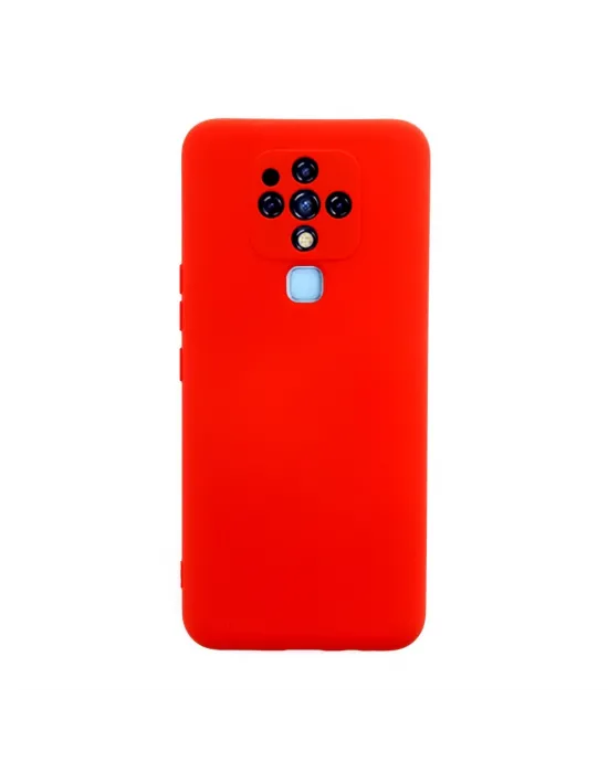 Tecno Camon 16 Kılıf Nano İçi Kadife Silikon - Kırmızı