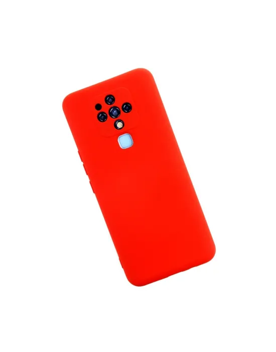 Tecno Camon 16 Kılıf Nano İçi Kadife Silikon - Kırmızı