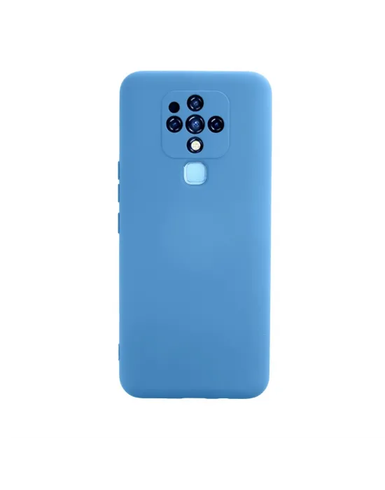 Tecno Camon 16 Kılıf Nano İçi Kadife Silikon - Mavi