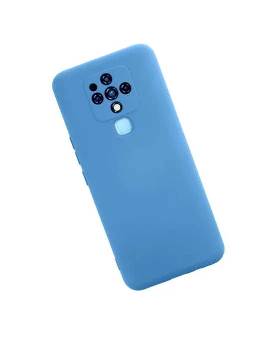 Tecno Camon 16 Kılıf Nano İçi Kadife Silikon - Mavi