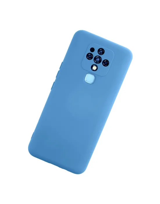 Tecno Camon 16 Kılıf Nano İçi Kadife Silikon - Mavi