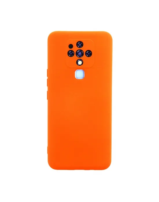 Tecno Camon 16 Kılıf Nano İçi Kadife Silikon - Turuncu