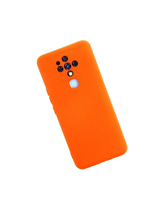 Tecno Camon 16 Kılıf Nano İçi Kadife Silikon - Turuncu