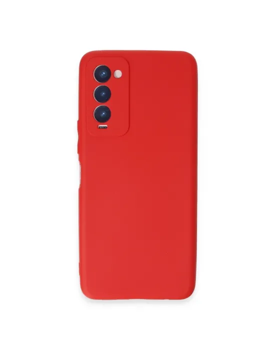 Tecno Camon 18 Kılıf First Silikon - Kırmızı
