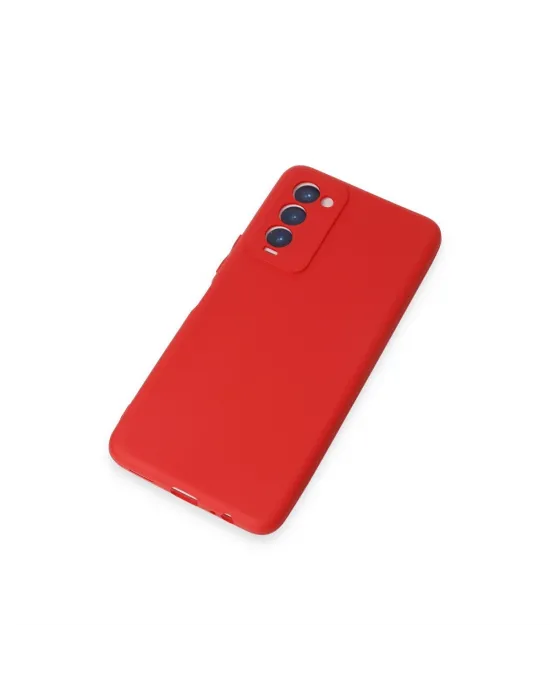 Tecno Camon 18 Kılıf First Silikon - Kırmızı