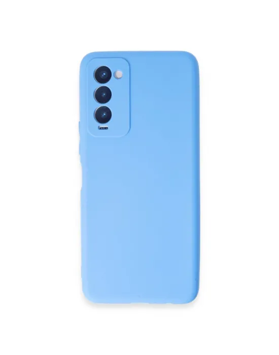 Tecno Camon 18 Kılıf First Silikon - Mavi