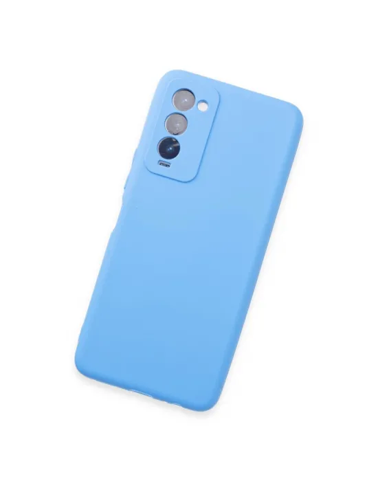 Tecno Camon 18 Kılıf First Silikon - Mavi