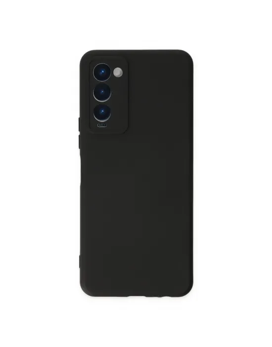 Tecno Camon 18 Kılıf Nano İçi Kadife Silikon - Siyah