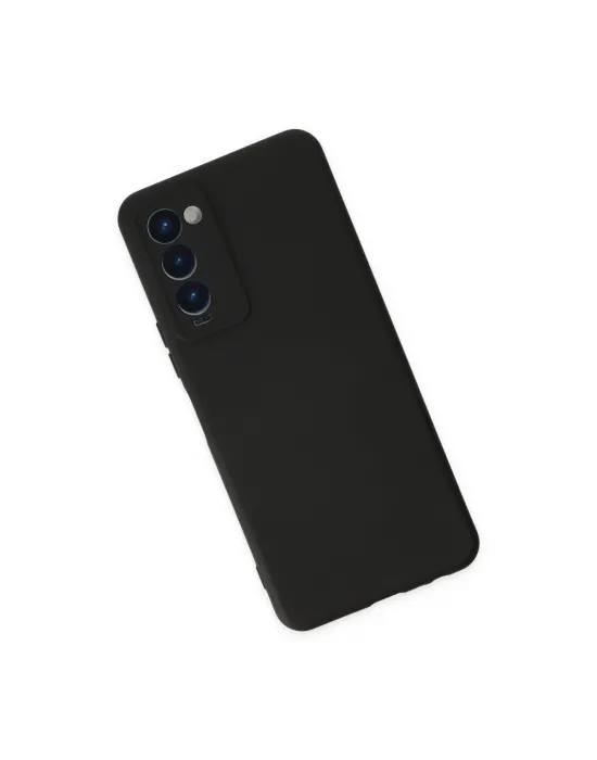 Tecno Camon 18 Kılıf Nano İçi Kadife Silikon - Siyah