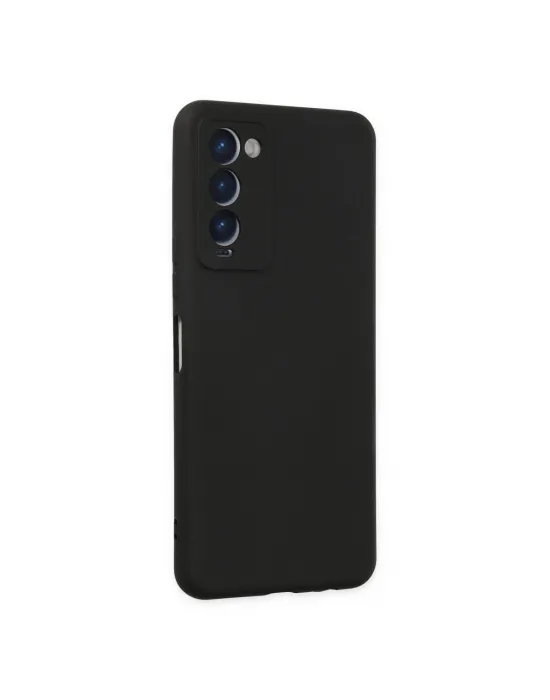 Tecno Camon 18 Kılıf Nano İçi Kadife Silikon - Siyah