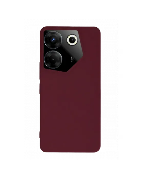 Tecno Camon 20 Pro 5g Kılıf First Silikon - Bordo