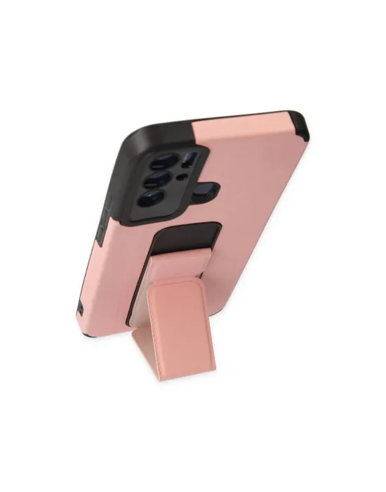 Tecno Pova Neo Kılıf Mega Standlı Silikon - Pudra