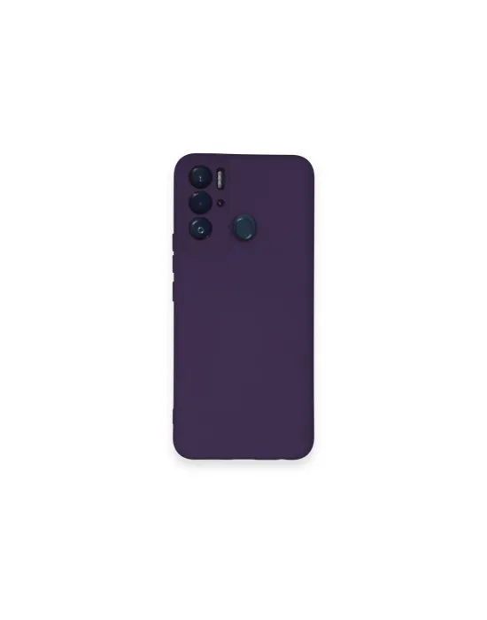 Tecno Pova Neo Kılıf Nano İçi Kadife Silikon - Mor