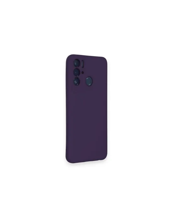 Tecno Pova Neo Kılıf Nano İçi Kadife Silikon - Mor