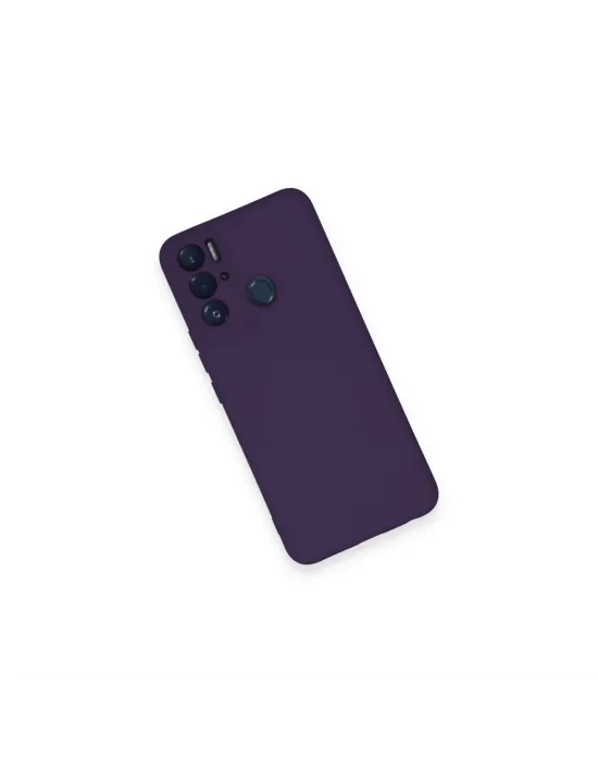 Tecno Pova Neo Kılıf Nano İçi Kadife Silikon - Mor