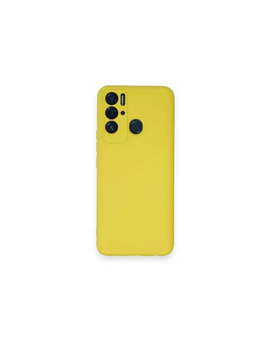 Tecno Pova Neo Kılıf Nano İçi Kadife Silikon - Sarı