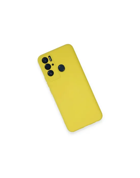 Tecno Pova Neo Kılıf Nano İçi Kadife Silikon - Sarı