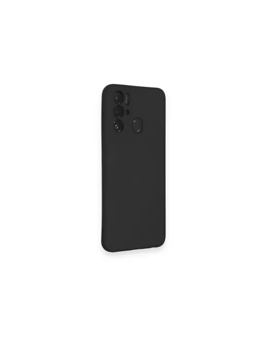 Tecno Pova Neo Kılıf Nano İçi Kadife Silikon - Siyah