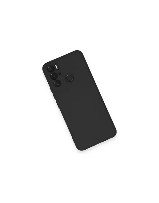 Tecno Pova Neo Kılıf Nano İçi Kadife Silikon - Siyah