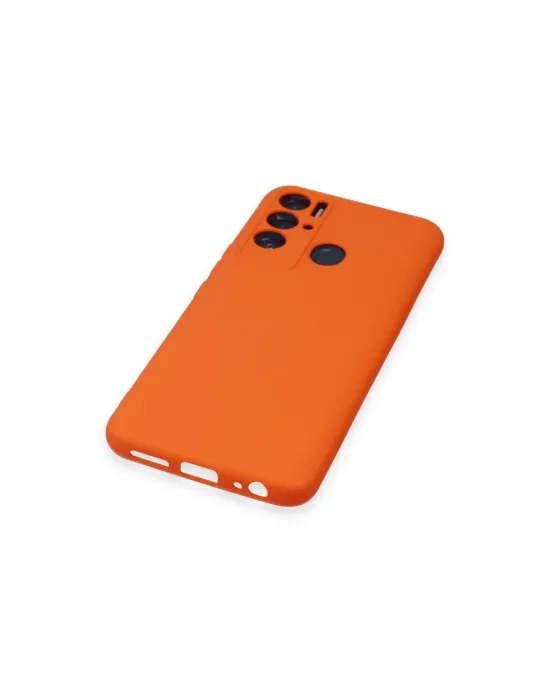 Tecno Pova Neo Kılıf Nano İçi Kadife Silikon - Turuncu