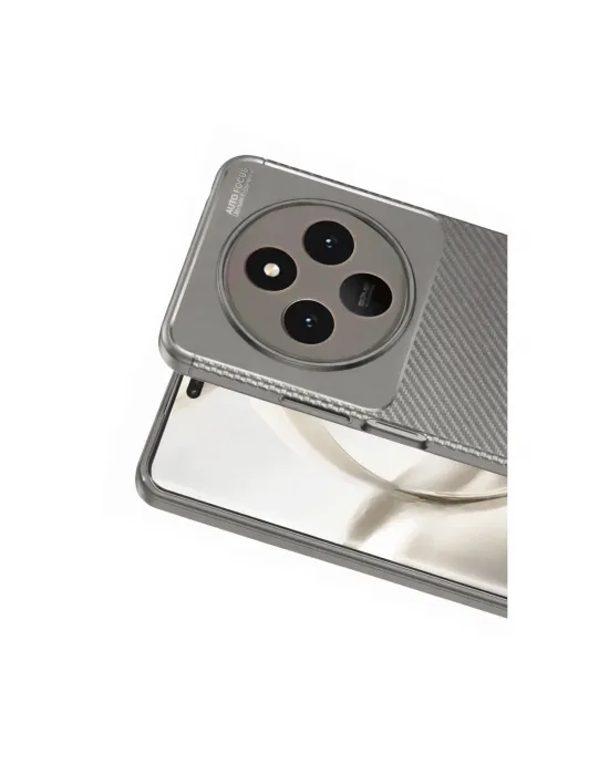 Tecno Spark 30 Kılıf Auto Focus Karbon Kapak - Gri