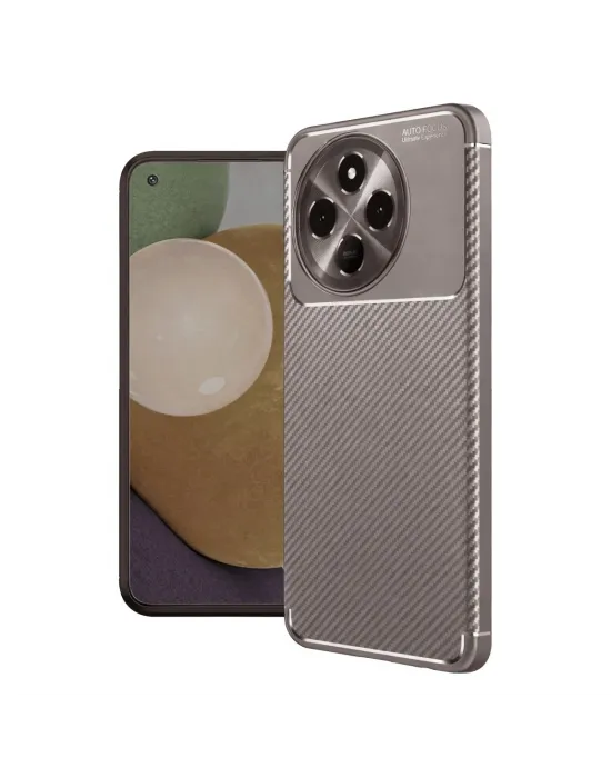 Tecno Spark 30 Pro Kılıf Auto Focus Karbon Kapak - Gri