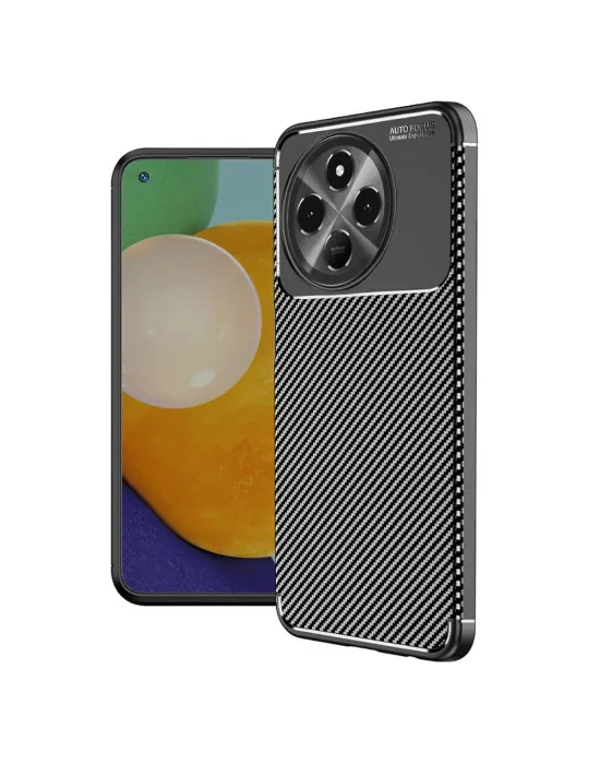 Tecno Spark 30 Pro Kılıf Auto Focus Karbon Kapak - Siyah