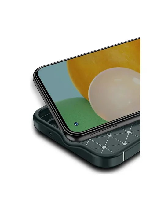 Tecno Spark 30c Kılıf Auto Focus Karbon Kapak - Koyu Yeşil