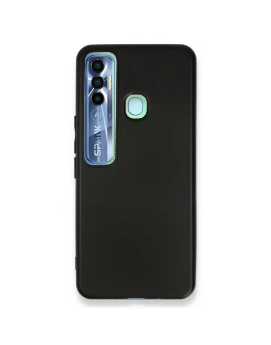 Tecno Spark 7 Pro Kılıf First Silikon - Siyah