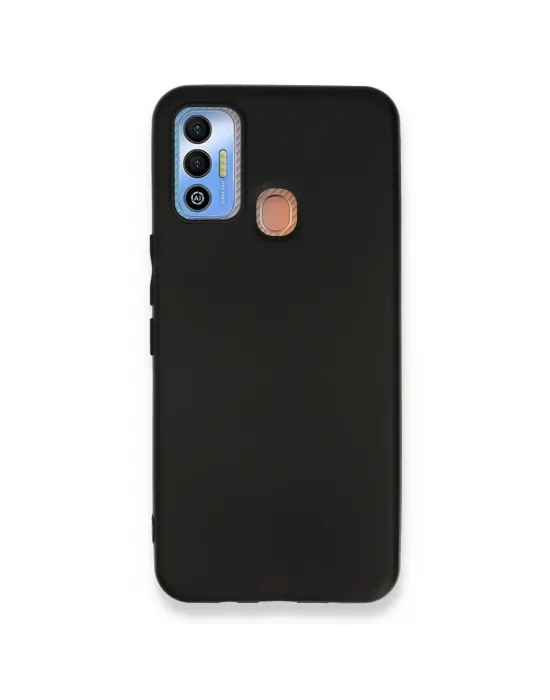 Tecno Spark 7t Kılıf First Silikon - Siyah