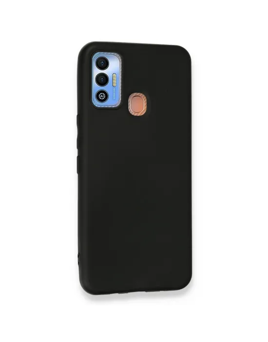 Tecno Spark 7t Kılıf First Silikon - Siyah