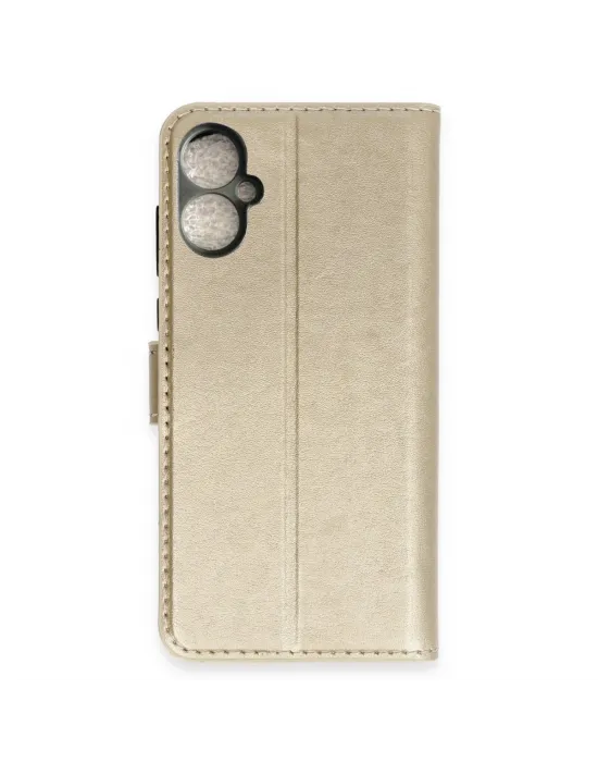 Tecno Spark 9 Pro Trend S Plus Kapaklı Kılıf - Gold