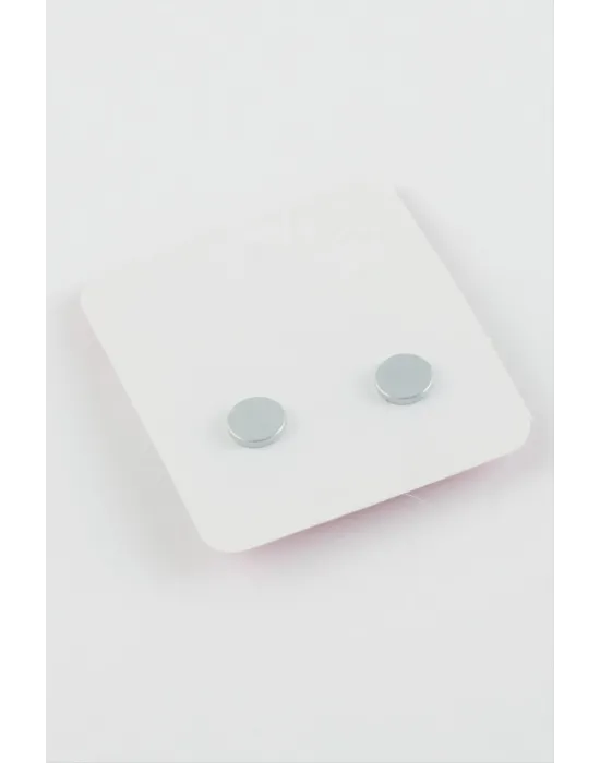 Tek Taş Mıknatıslı Cam Küpe ( 7 mm)