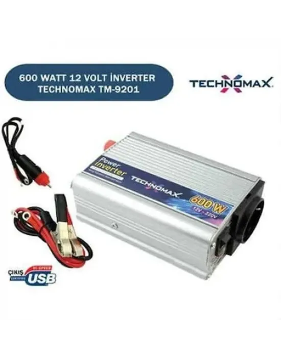Teknomax 600w İnverter Dönüştürücü