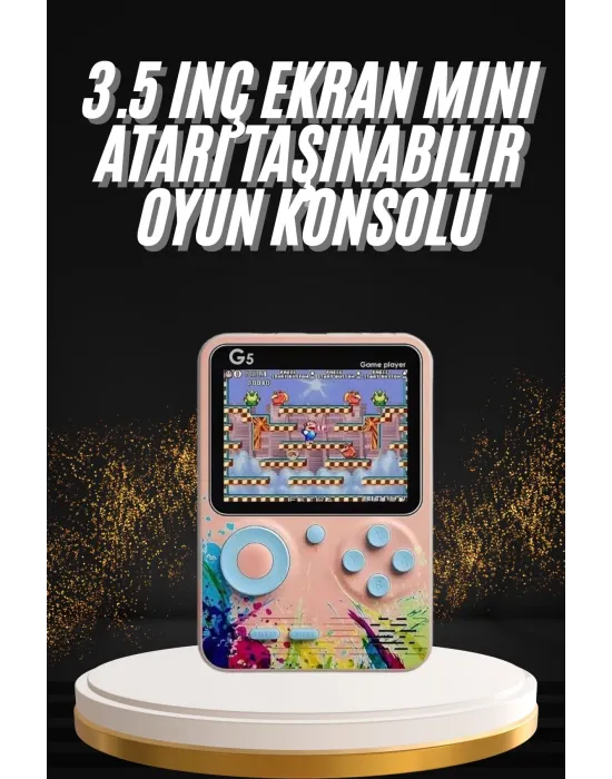 Televizyona Bağlanan Çift Joystick Taşınabilir Klasik Retro Oyunlu