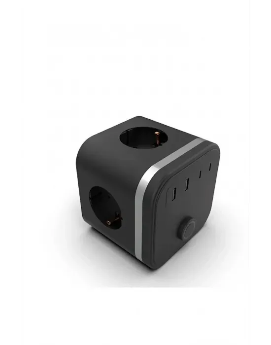 Termal Akım Korumalı Isıya Dayanıklı 3’lü Duvar Tipi Priz 2x Usb 2x Typce 3680 W