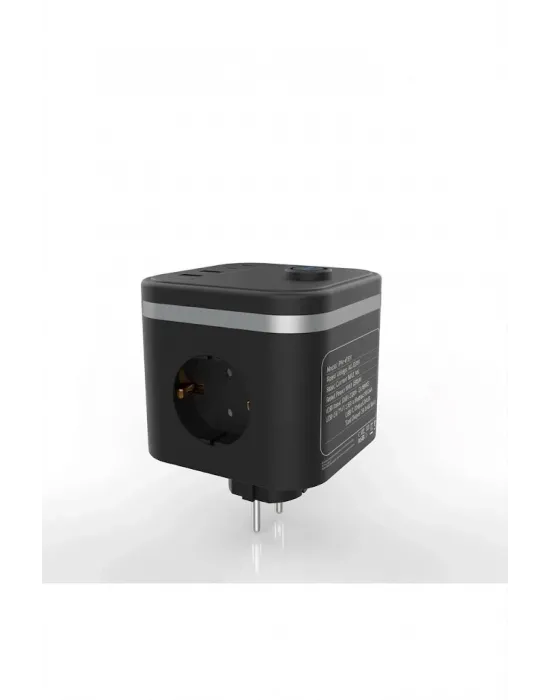 Termal Akım Korumalı Isıya Dayanıklı 3’lü Duvar Tipi Priz 2x Usb 2x Typce 3680 W