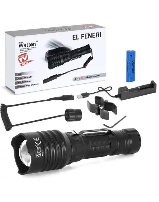 Tg-10 Şarjlı Profesyonel Av Feneri  Wt-620